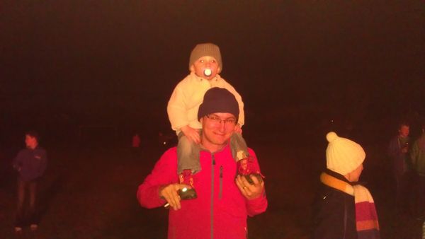 Ostern 2012, Osterfeuer in Bruderndorf
