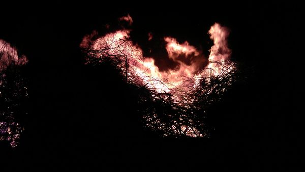 Ostern 2012, Osterfeuer in Bruderndorf
