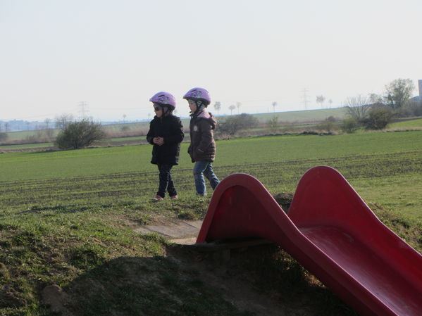 Erste Radtour mit Selina
