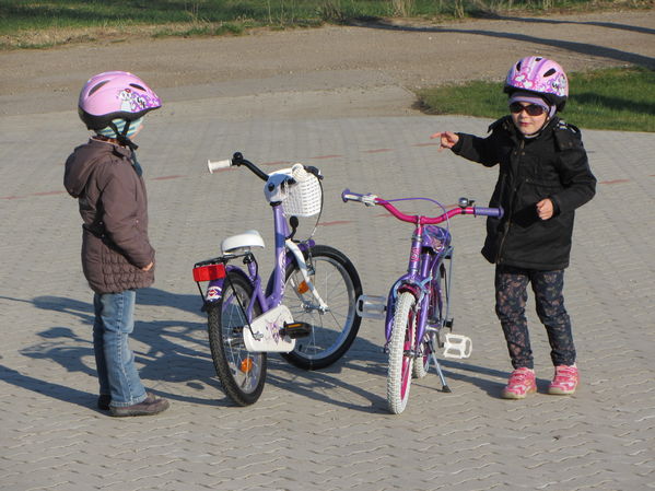 Erste Radtour mit Selina
