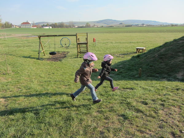 Erste Radtour mit Selina
