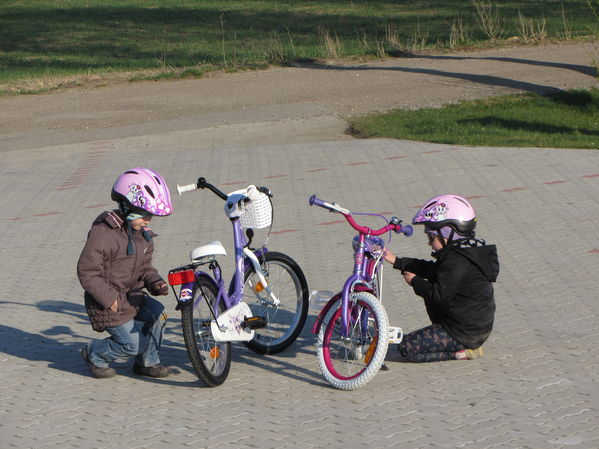 Erste Radtour mit Selina
