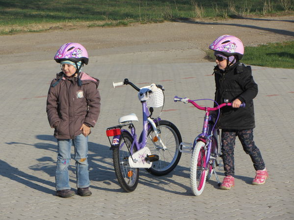 Erste Radtour mit Selina
